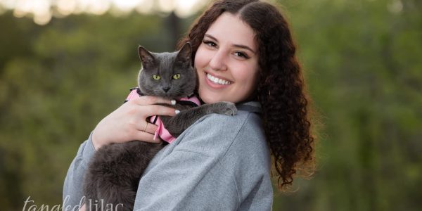 Future Veterinarian Celebrates Arizona State University Graduation with Her Cat, Bearded Dragon, and the Dog Who Inspired It All | Flagstaff Senior Photographer